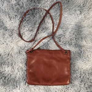 Margot Chestnut Leather Crossbody Bag